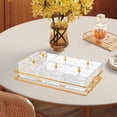 thumbnail image 4 of GROWTH TANK Divided Serving Tray Decorative Candy Nuts Dish for Home Kitchen Dining Room Transparent, 4 of 8