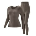 thumbnail image 2 of Wlynlyn Thermal Underwear Sets for Women Long Johns Winter Warm Base Layer Seamless Soft Top Bottom 2 Piece Sets, 2 of 6