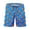 Blue, variant on Mens Casual Shorts Printed Short Pants Breathable Athletic Stretch Wear Daily Beach Summer Board Shorts Blue L