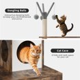 thumbnail image 5 of Modern Cat Tree Tower with Hidden Litter Box Enclosure, Multi-Level Wooden Cat Furniture – Sisal Scratching Posts, Soft Perch, Condo – Stylish Catnip Toy for Indoor Cats, 5 of 5