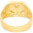 thumbnail image 5 of Floreo 10k Yellow Gold 12.3mm Cross Hexagon CZ Ring, Size 10.5, 5 of 5