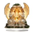 thumbnail image 1 of Decoración de mesa acrílica de ángel 2D Decoración de de arte de escritorio Placa decorativa para la oficina del gabinete Descripción del, 1 of 9