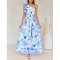 thumbnail image 2 of Vestido largo ZESICA 2025 Boho Floral sin mangas para mujer, 2 of 7