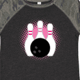 thumbnail image 4 of Inktastic Bowling Pins Cute Bowler Girls Toddler T-Shirt, 4 of 5