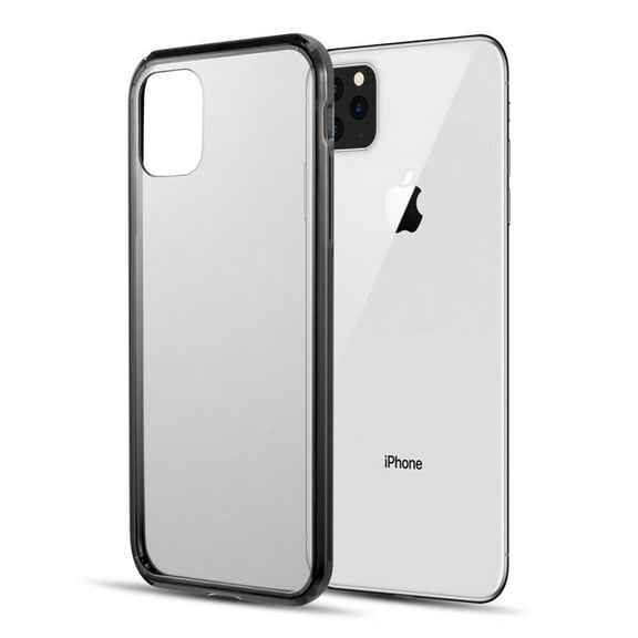 Kaleidio Case For iPhone 12 Pro Max (6.7") [Scratch Resistant] Hybrid TPU Bumper [Slim Fit] Transparent Back Panel Skin Cover [Clear/Clear]