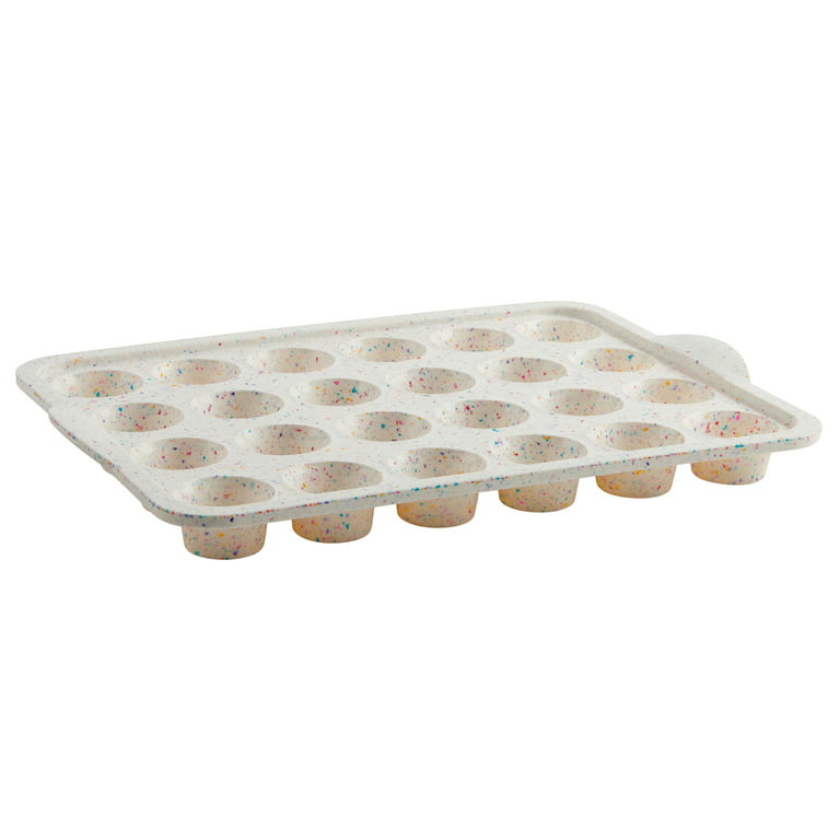 KitchenAid 24 Cup Silicone Mini Muffin Pan with Sled and Spatula 