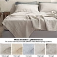 thumbnail image 6 of Simple&Opulence 100% Linen Sheet Set Solid Color-4 Pcs Washed French Linen Bed Sheets(1 Flat Sheet,1 Fitted Sheet,2 Pillowcases)-Breathable Bedding Set (Linen, Queen), 6 of 9