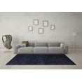 thumbnail image 3 of Ahgly Company Indoor Round Abstract Blue Modern Area Rugs, 6' Round, 3 of 4