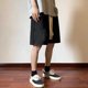 thumbnail image 5 of Pantalones cortos para hombre, pantalones cortos deportivos de media longitud, holgados, de pierna ancha, transpirables, cómodos con cordón, para correr en verano, 5 of 8