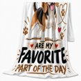 thumbnail image 2 of Loving Beagle Dog person Moments Are My Favorite, Playful Pet Portrait Pattern, Warm Flannel Blanket for Living Room and Reading Nook, Dog Moms decorative theme Gift, Pet Lover Home Decor, 2 of 9
