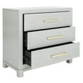 thumbnail image 3 of SAFAVIEH Raina Classic Solid 3 Drawer Chest, Grey/Gold, 3 of 9