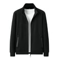 thumbnail image 2 of Kakii Men's Track Jackets Lightweight Full-Zip Casual Coat Workout Running Athletic Active Jacket With Pockets, 2 of 8