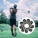 thumbnail image 3 of Paquete de 9 fundas para cabezas de hierro de golf con cuñas numeradas, funda protectora para cabeza de palo Negro, 3 of 9