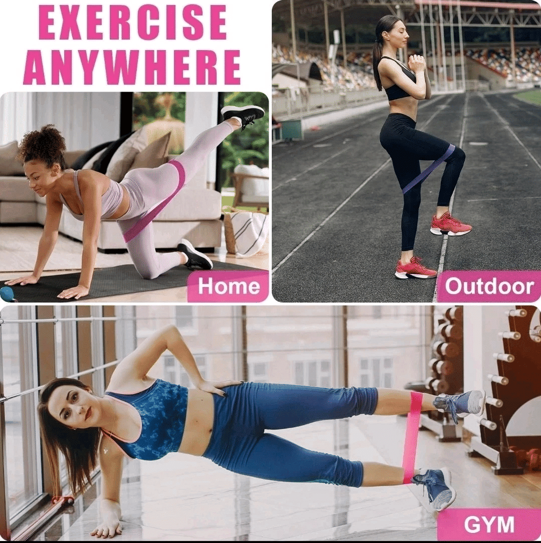 Workout Resistance Bands Loop Set Fitness Yoga Booty Leg Exercise Band Gym Fitness Butt Lift