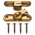 thumbnail image 1 of Uxcell 1-Pack Flip Latch Gate Latch, Cerradura deslizante de puerta de granero de 3 pulgadas, cerraduras deslizantes de 90/180 grados [Bronce amarillo], 1 of 7