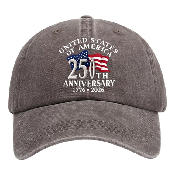 America 250th Anniversary 1776-2026 Patriotic Baseball Cap, Vintage Washed Cotton Adjustable Hat, Unisex Patriotic Cap for Men Women Daily Outdoor Daily Wear