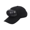 thumbnail image 2 of Sombrero de visera con ventilador, sombrero de protección solar, ala ancha, ajustable, visera, sombrero para el sol, sombrero de verano para vacacione Gorra de béisbol negra, 2 of 8