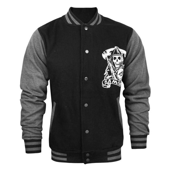 Sons Of Anarchy Official Mens Reaper Varsity Jacket