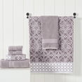 thumbnail image 4 of Modern Threads Monroe 6-Piece Cotton Bath Towel Set, Orchid, 4 of 10