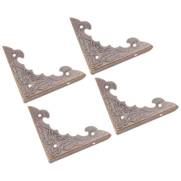 4 Pcs Corner Protectors Table Guard for Furniture Hemming Metal