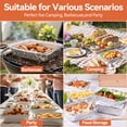 thumbnail image 5 of 20 Pack Aluminum Pans ,  10 Large 9x13 Foil Pans Half Size & 10 Small 8x6  Tin Foil Baking Pans With Lids, 5 of 7