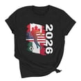 thumbnail image 7 of Bgstyu Soccer Cup 2026 Shirt for Women Casual Football Match Season Game Day T-Shirt Funny Soccer Graphic Short Sleeve Tee Top, 7 of 7