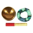 thumbnail image 2 of IBA Indianbeautifulart Tibetan Singing Bowl Musical Instrument For Meditation W/ Stick & Cushion Handcrafted In Nepal Bowl For Relaxation, Yoga & Spiritual Healing, 2 of 7