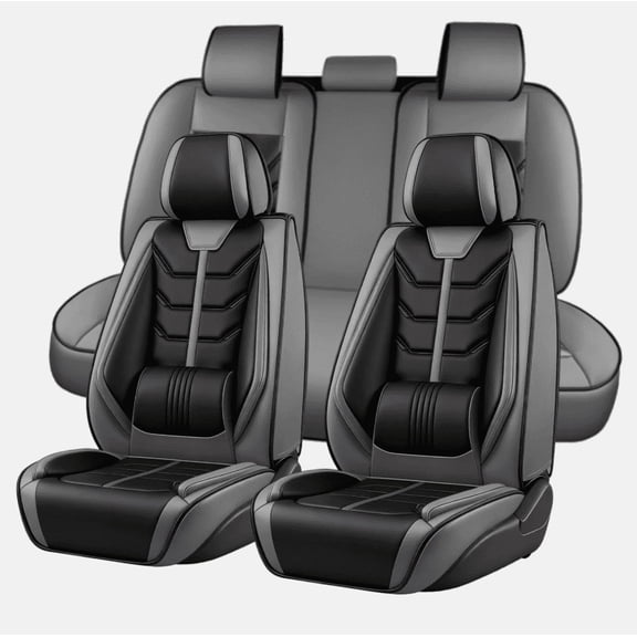 Geabo Leather Car Seat Covers Full Set Wear Resistant Cushion Protector for Lexus