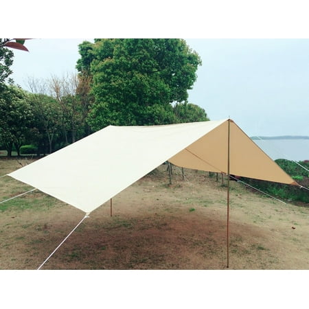 Latourreg Outdoor Cotton Canvas Shelter Tent Entrance Rectangle Canopy Awning for Sunshade for Bell Tent