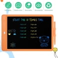 thumbnail image 2 of Tableta de escritura LCD Tablero de garabatos, Bloc de escritura de tableta de dibujo colorido de 10 pulgadas, Regalos para niñas Juguetes para niñas de 3 4 5 6 7 años (Naranja) oso de fresa Electrónica, 2 of 5