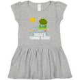 thumbnail image 3 of Inktastic Daddys Fishing Buddy Cute Frog Girls Toddler Dress, 3 of 5