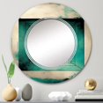 thumbnail image 2 of DESIGN ART Designart 'Impermanence Japanese Vintage Art VII' Printed Modern Geometric Wall Mirror 32in.x32in., 2 of 5