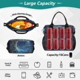 thumbnail image 2 of FORMRS Insulated Lunch Bag for Work School Unisex Large Capacity Cooler with Shoulder Strap, Floral Occean, 2 of 6