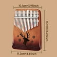 thumbnail image 5 of 17-Key Thumb Piano Kalimba Beginner-Friendly Finger Piano for Girls, Easy-to-Learn Birthday Gift and Trendy Musical Instrument, 5 of 14