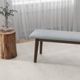 thumbnail image 2 of Nmkwnr Fabric Upholstered Wood Frame Dining Bench for Living Room, Dining Room, 2 of 5