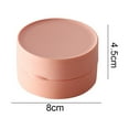 thumbnail image 2 of Plastic Soap Container Travel Soap Holder, Portable Round Soap Case with Lid for Camping, Business Trip, Gym Shower - Pink, 2 of 5