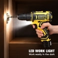 thumbnail image 3 of UNTIMATY 12V Cordless Drill Set, Power Drill with Battery and Charger, 23+2 Clutch Settings, 3/8" Keyless Chuck,LED Light for Home Repair and DIY Projects, 3 of 8