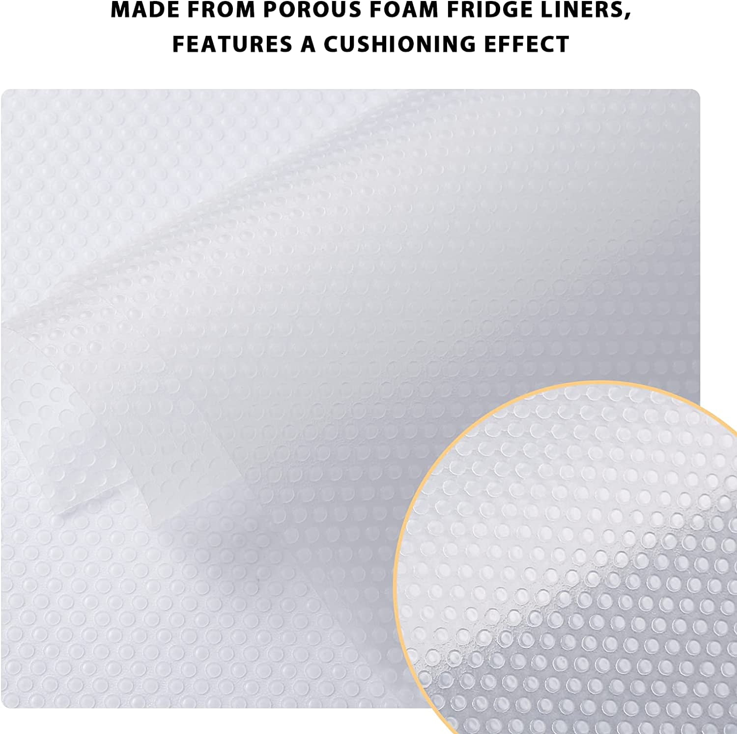 15PCS Shelf Mats Refrigerator Liners Washable Pads Fridge Drawer Placemats Home Kitchen Gadgets Accessories Organization for Top Freezer(White)