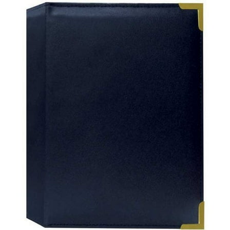 Pioneer Oxford Brass Corner Photo Album (4X6", 24 Photos, Navy Blue)