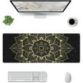thumbnail image 2 of Mandala Gold Large Mouse Pad Boho XL Desk Mat Long Gaming Laptop Mat Non-Slip Keyboard Pad for Home Work Office Travel, 2 of 5