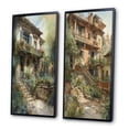 thumbnail image 3 of Designart "Country Cottage Entry Rustic Charm IV" Farm Framed Wall Art Set Of 2 - Country White Framed Canvas Set For Living Room Decor, 3 of 6