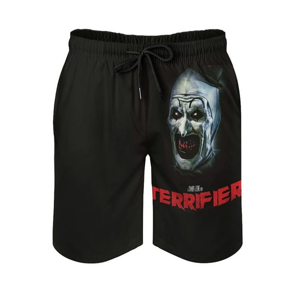 Terrifier 2 Men's Beach Shorts Swim Trunks Quick Dry Casual Polyester Swim Shorts with Pockets S