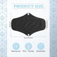 thumbnail image 3 of 7 in 1 Reusable Menstrual Pads with Wings, 10 x 7 inch Breathable Mesh Surface Cloth Sanitary Pads for Heavy Flow with Wet Bag, Washable Overnight Cloth Panty Liners for Women - L, 3 of 7