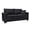 Black, variant on 69" Modern Loveseat Sofa with Deep Seat & 2 Pillows,PU Fabric Upholstered Sofa Couch for Living Room,Bedroom,Black