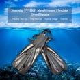 thumbnail image 2 of Mantenga el buceo FN-612 Buceo Flipper Hombres Mujeres Flexibles PROPECTIONAL DIVER FLIPPERS Subacuático Shoe Shoe Watersports Equipment Negro L / XL kenally OD002589-04B, 2 of 5