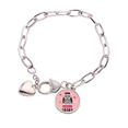 thumbnail image 1 of Local Japanese Travelling Culture Building Heart Chain Bracelet Jewelry Charm Fashion, 1 of 3