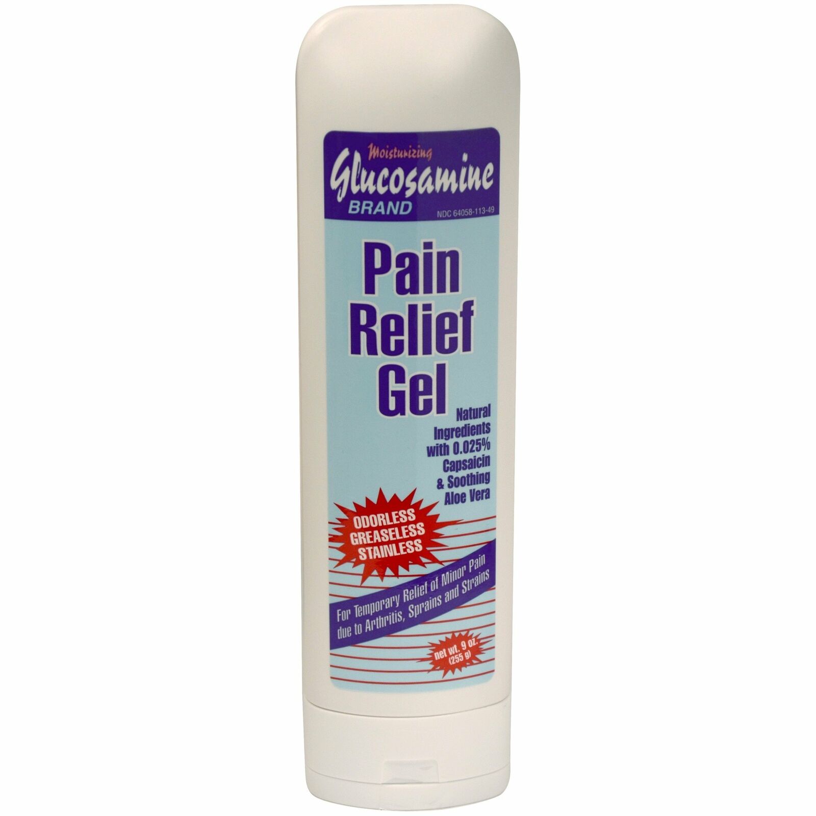 Glucosamine Pain Relief Gel 9 Oz (255g)