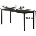 thumbnail image 6 of SOGES 63 inches Gaming Desk Writing Desk Workstation Office Desk Computer Desk Black, 6 of 6