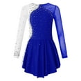 thumbnail image 4 of Aislor Girl's Ballet Dance Gymnastics Leotard Skating Costume Figure Skating Dress Size 6-16 Royal Blue 8, 4 of 7