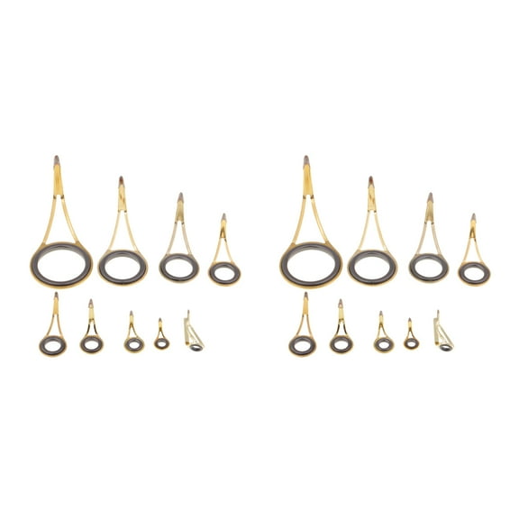 Pack 18pcs Rod s Repair Pole Eye Tips Mixed Sizes